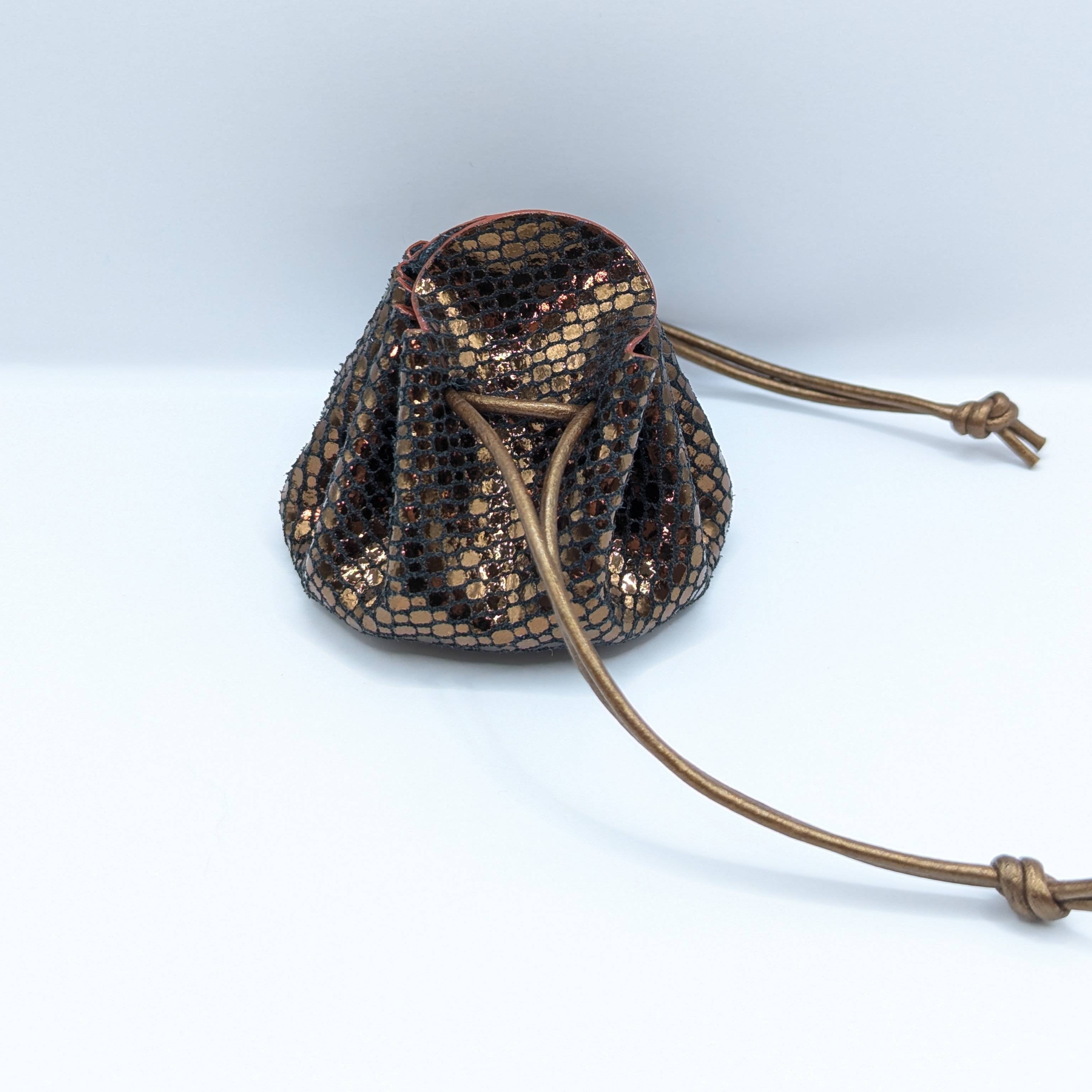 Petite bourse Bronze A grosses paillettes