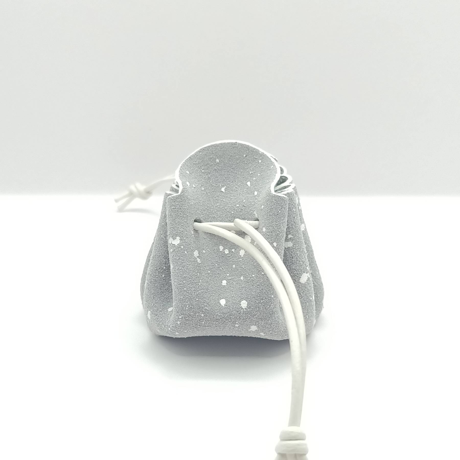 Petite bourse Gris moucheté blanc