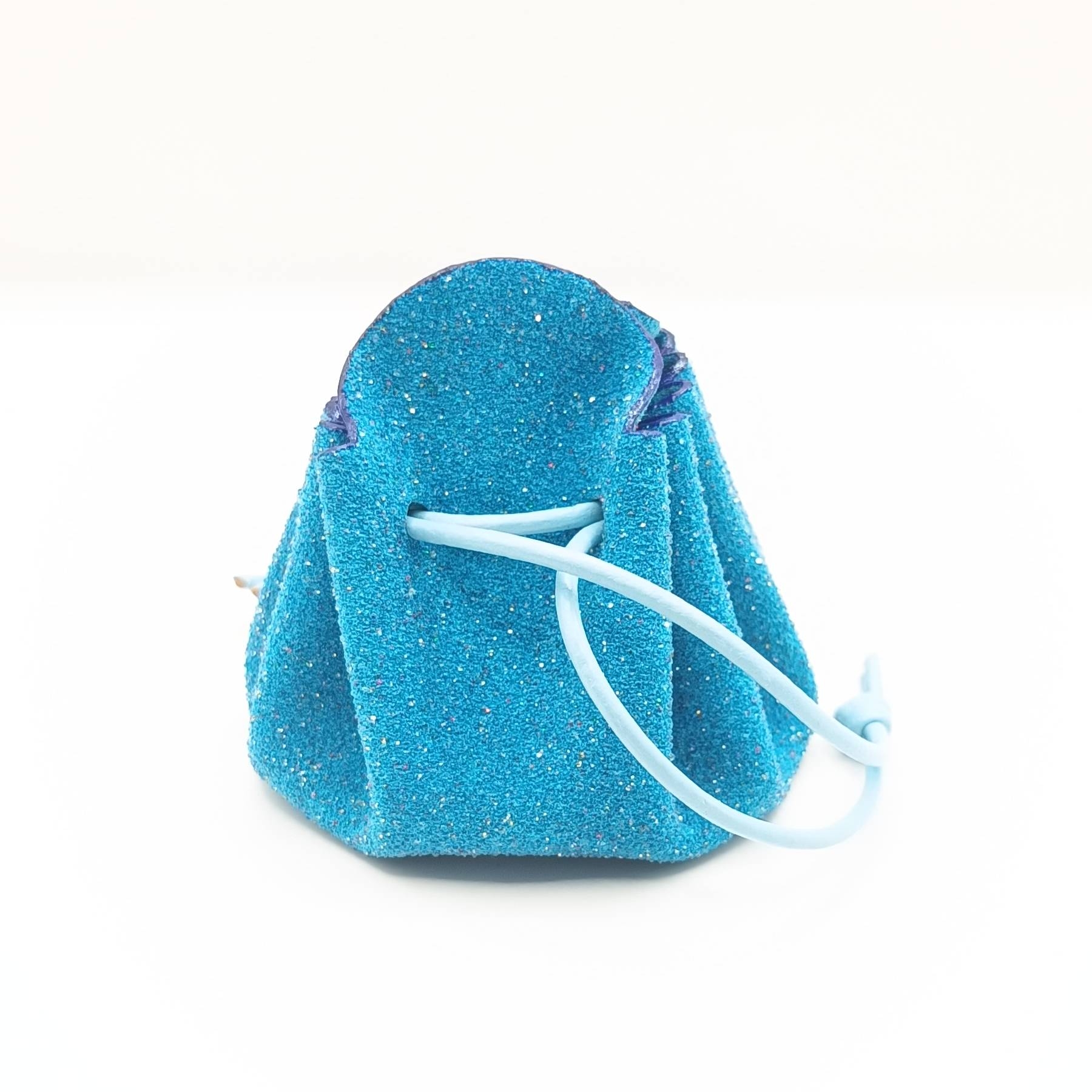 Petite bourse Bleu turquoise Perlé