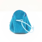 Petite bourse Bleu turquoise Perlé