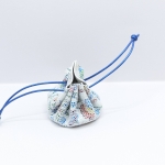 Petite bourse Blanc A motif fleuri coloré