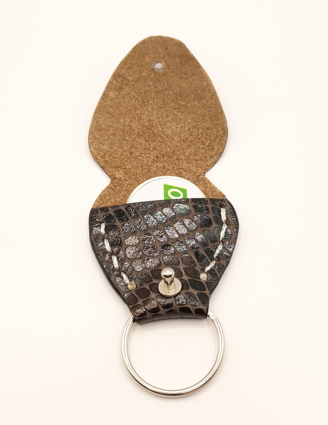 Étuis à médiator noir effet python