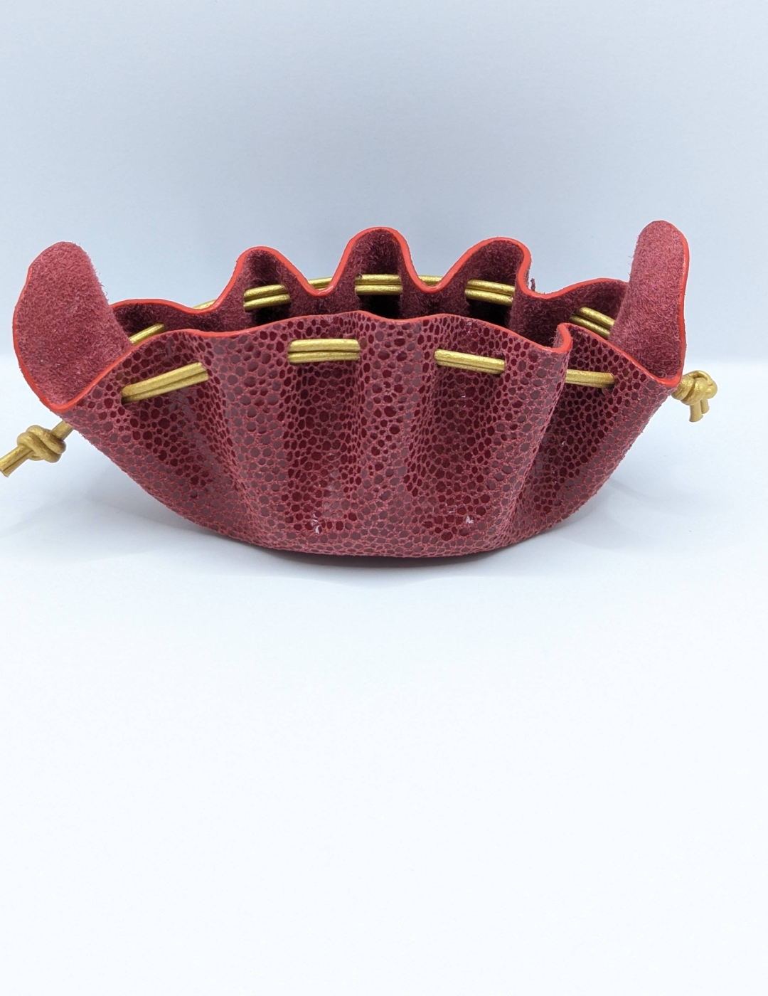 Petite bourse Rouge foncé Imitation galuchat