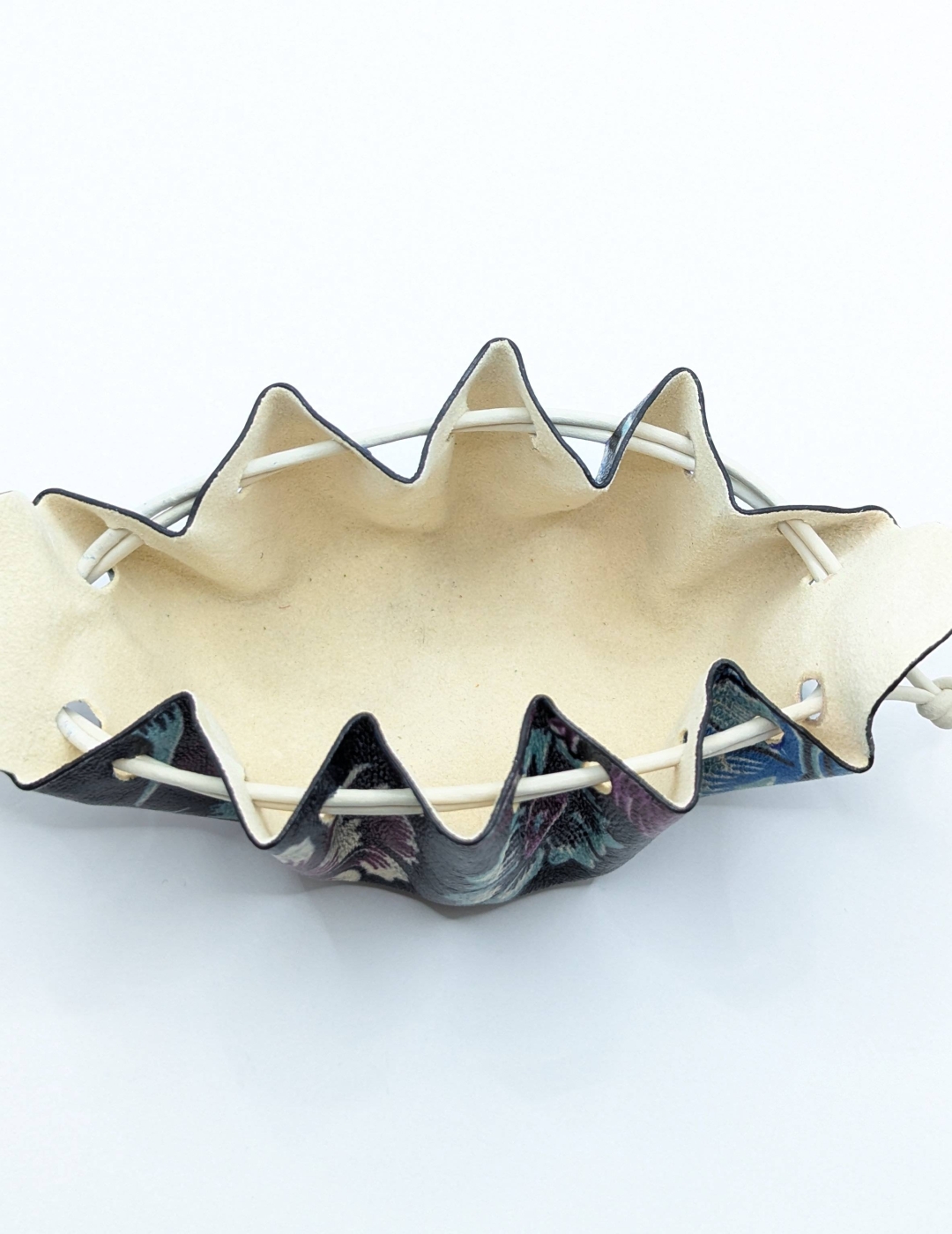 Petite bourse Noir A grosses fleurs