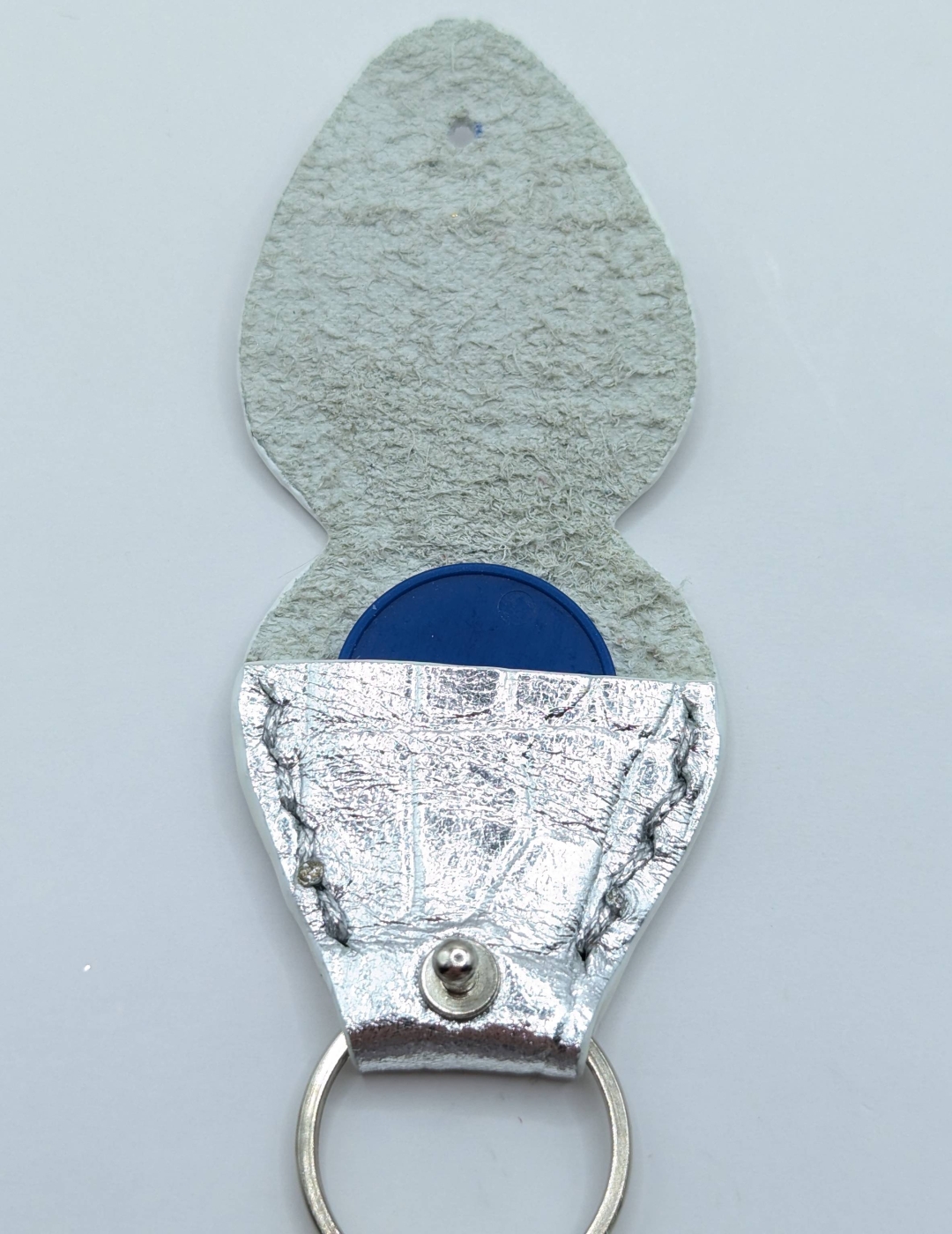 Étui à médiator Argent imitation crocodile