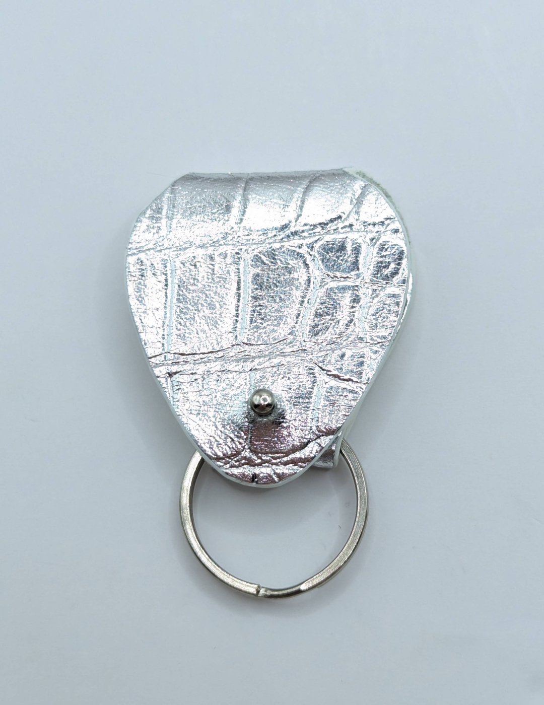 Étui à médiator Argent imitation crocodile