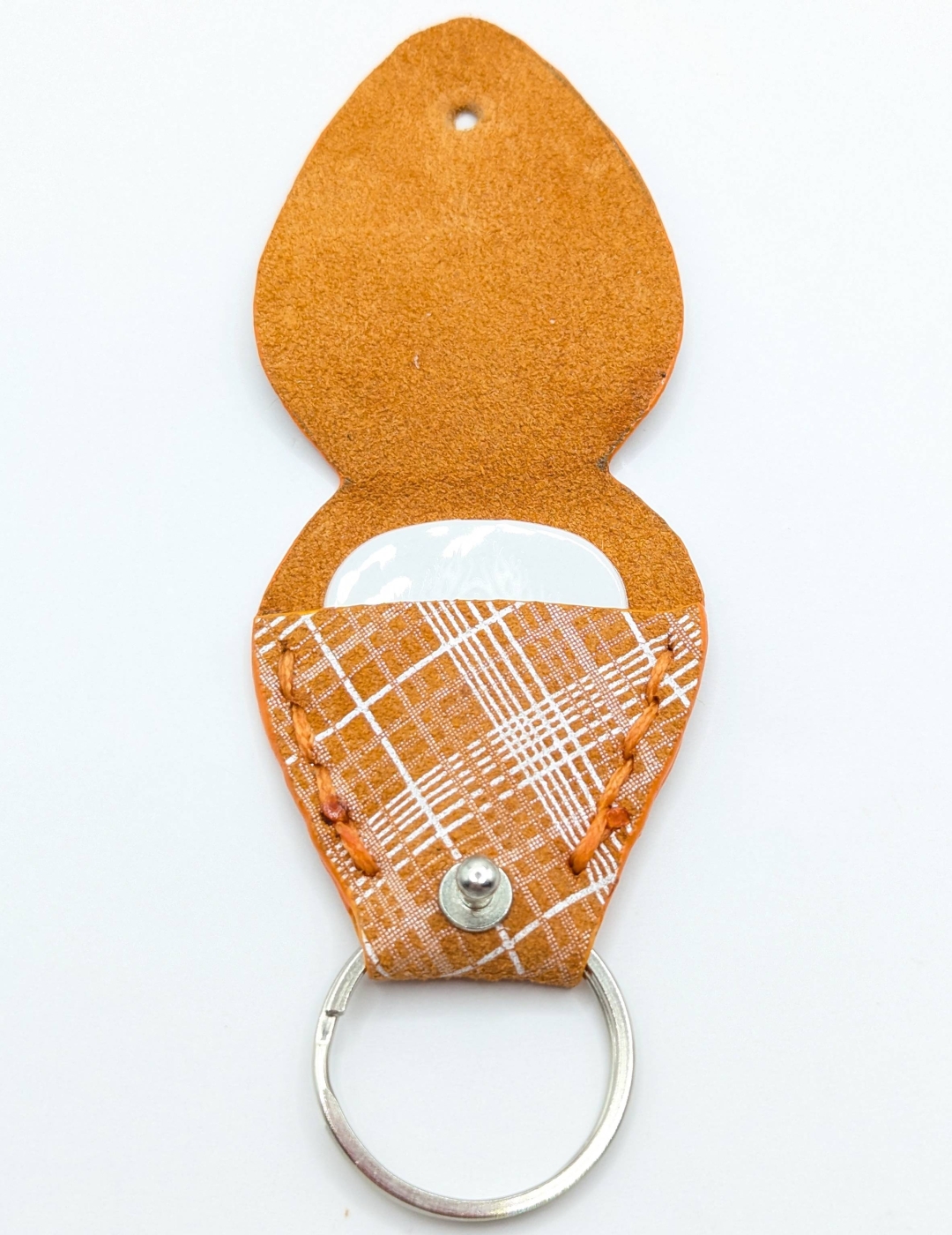 Étui à médiator Orange vichy