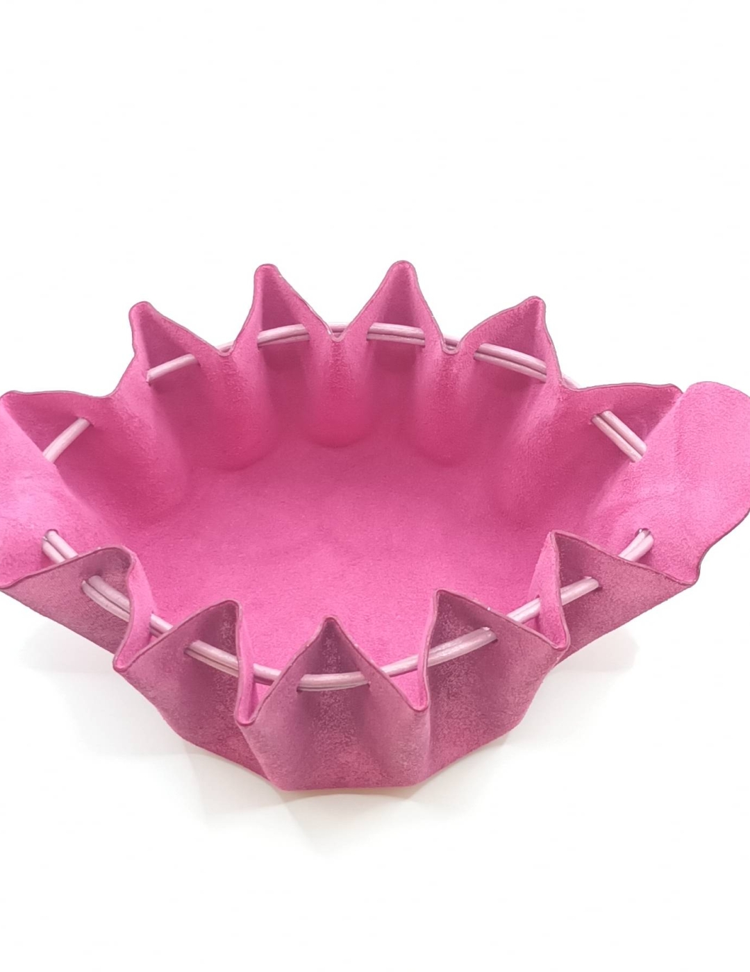 Grande bourse Rose métallisé