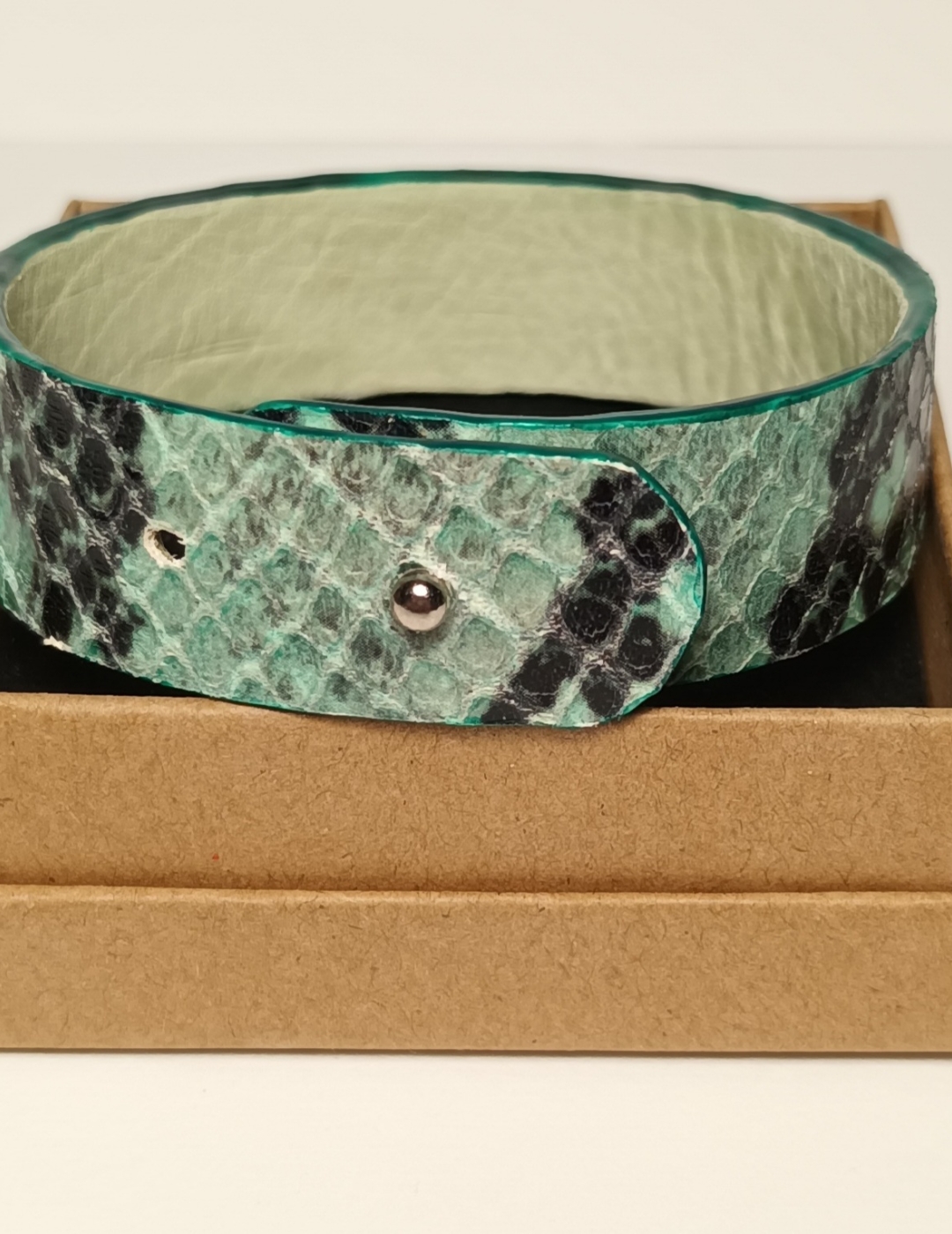 Bracelet vert menthe et noir