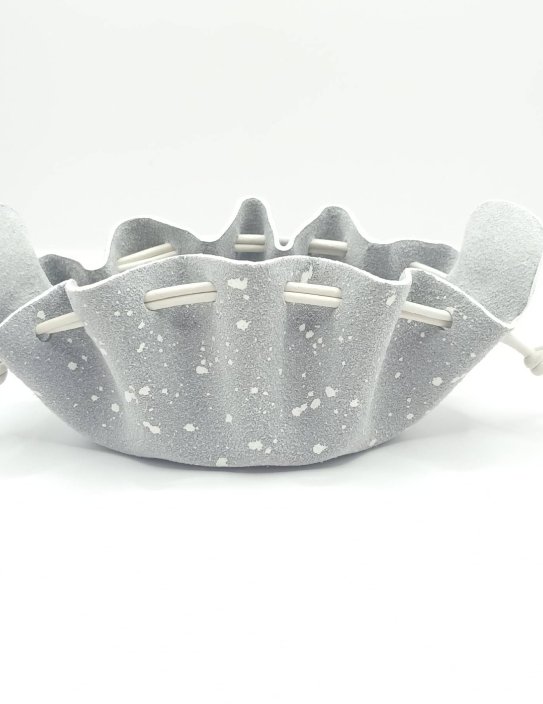 Petite bourse Gris moucheté blanc