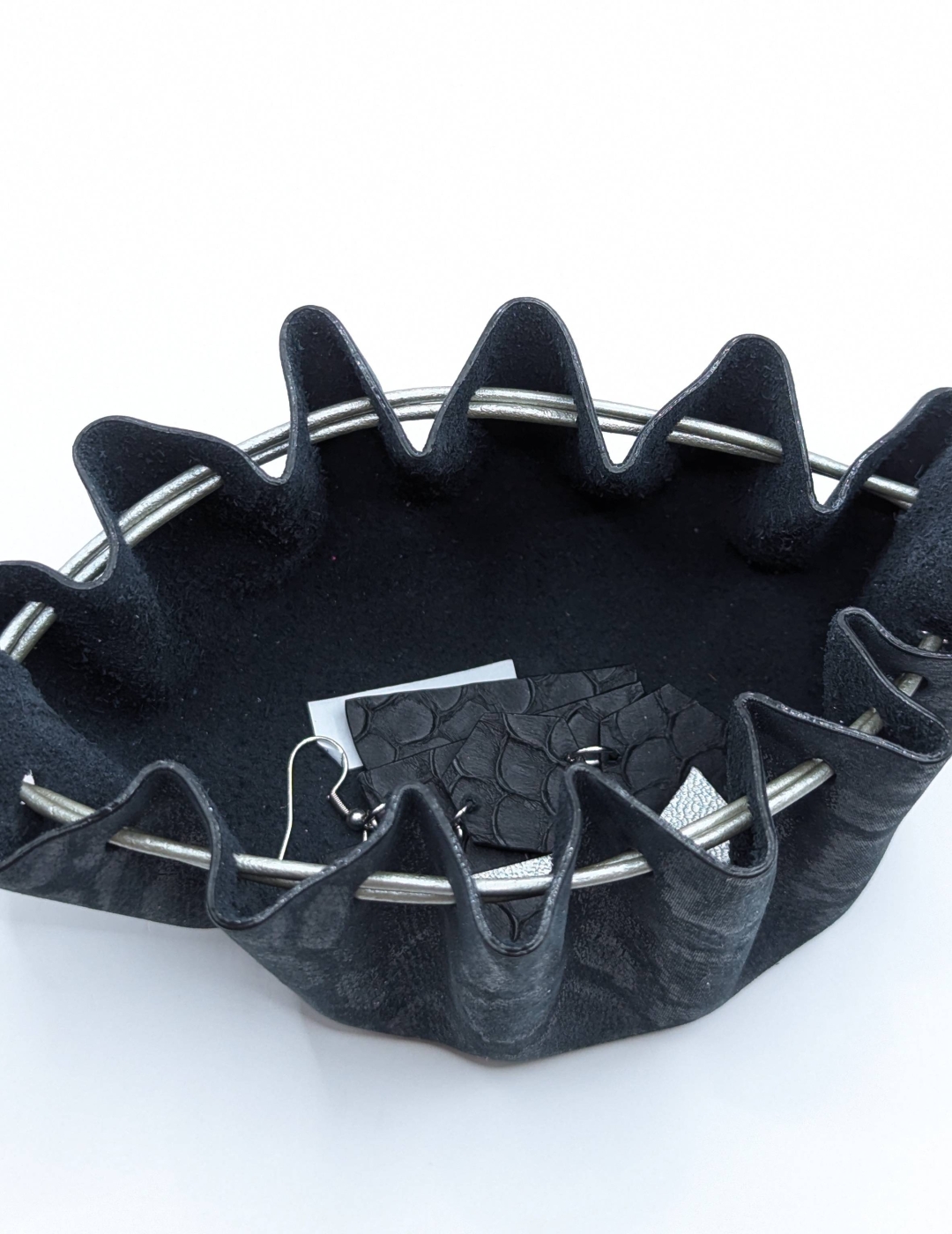 Grande bourse Noir Motif léopard