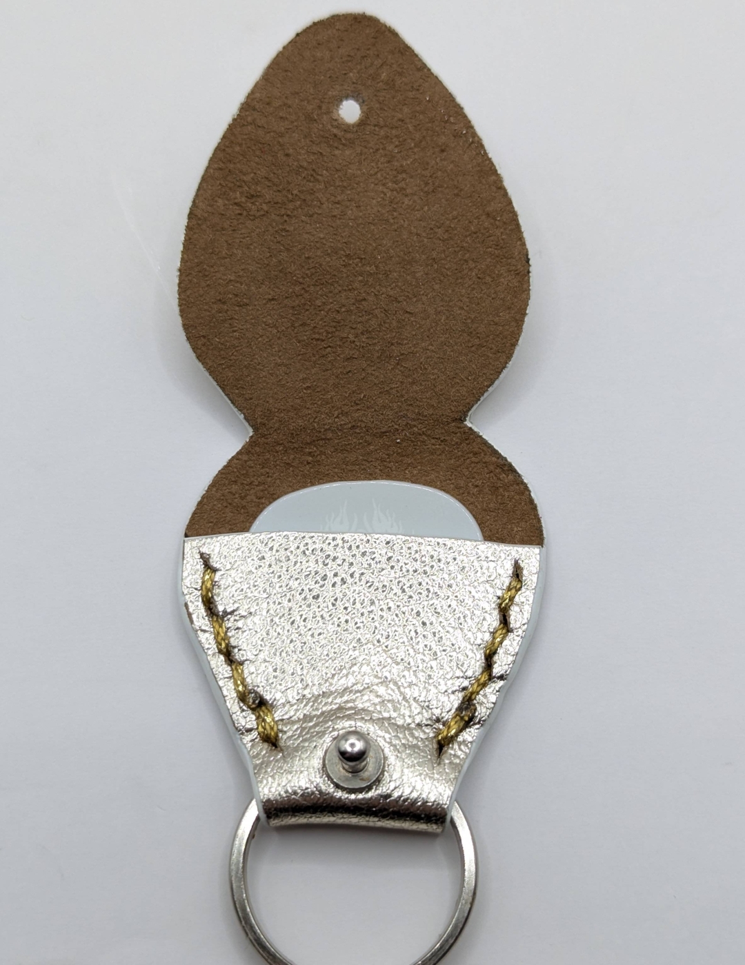 Étui à médiator Argenté doré