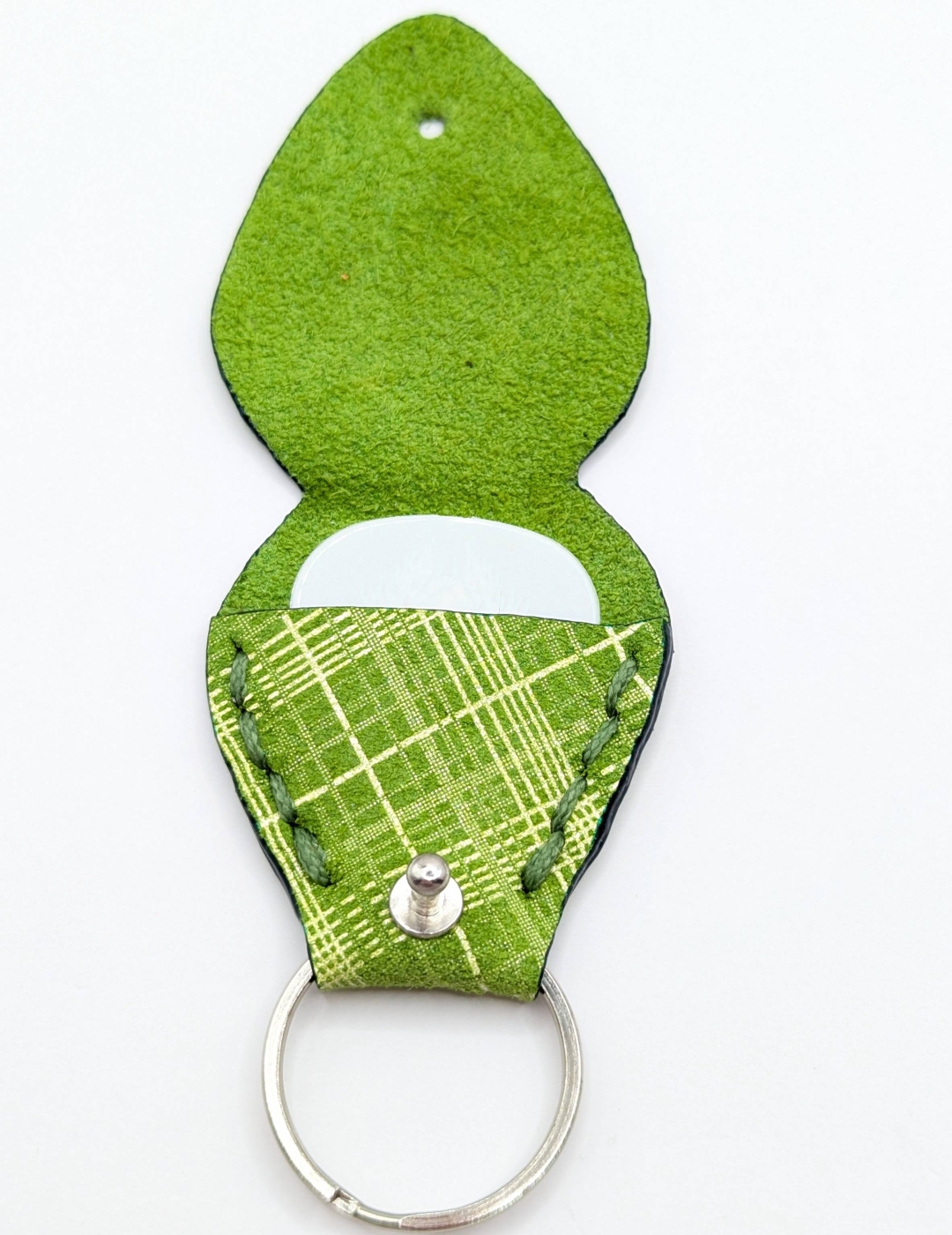 Étui à médiator Vert vichy