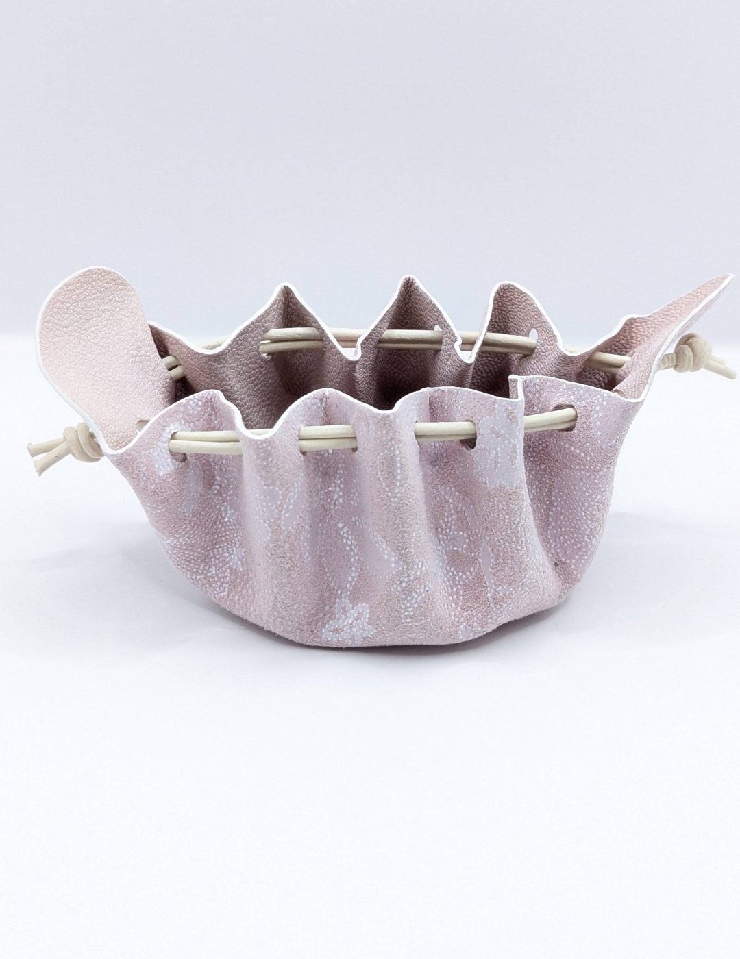 Petite bourse Rose clair Effet dentelle