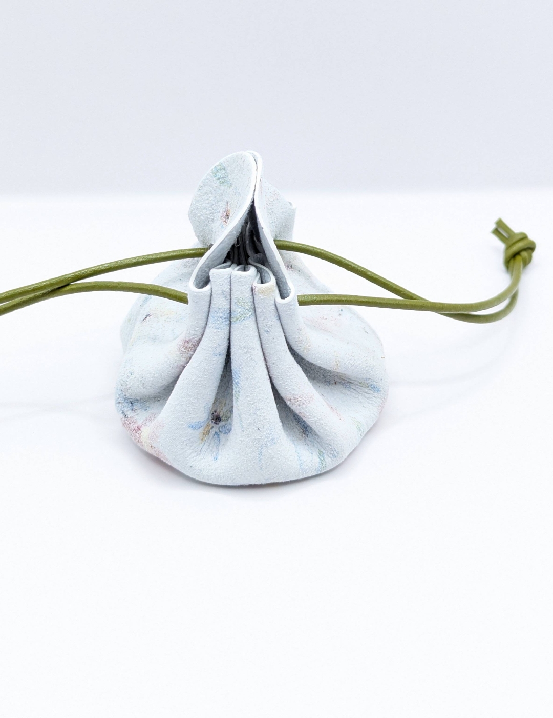 Petite bourse Blanc fleuri