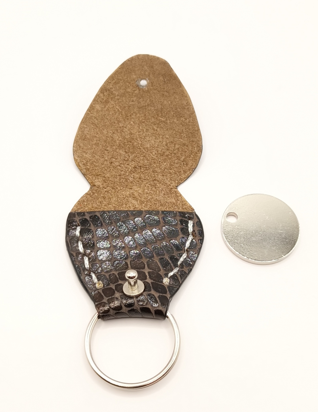 Étuis à médiator noir effet python