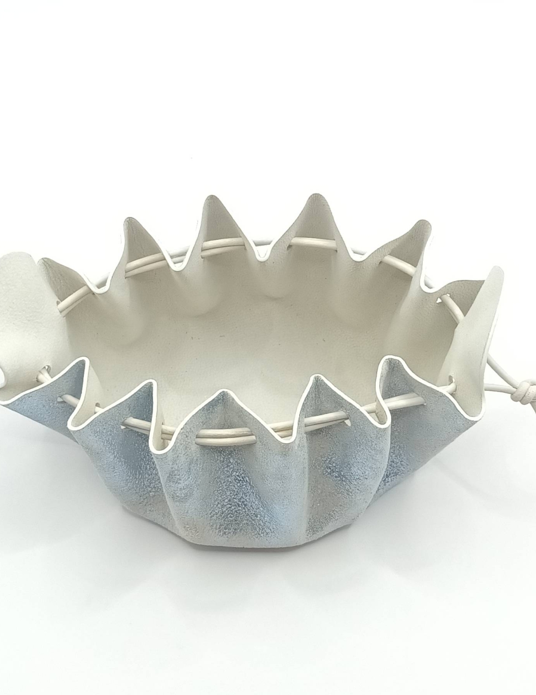 Grande bourse Bleuté argenté métallisé