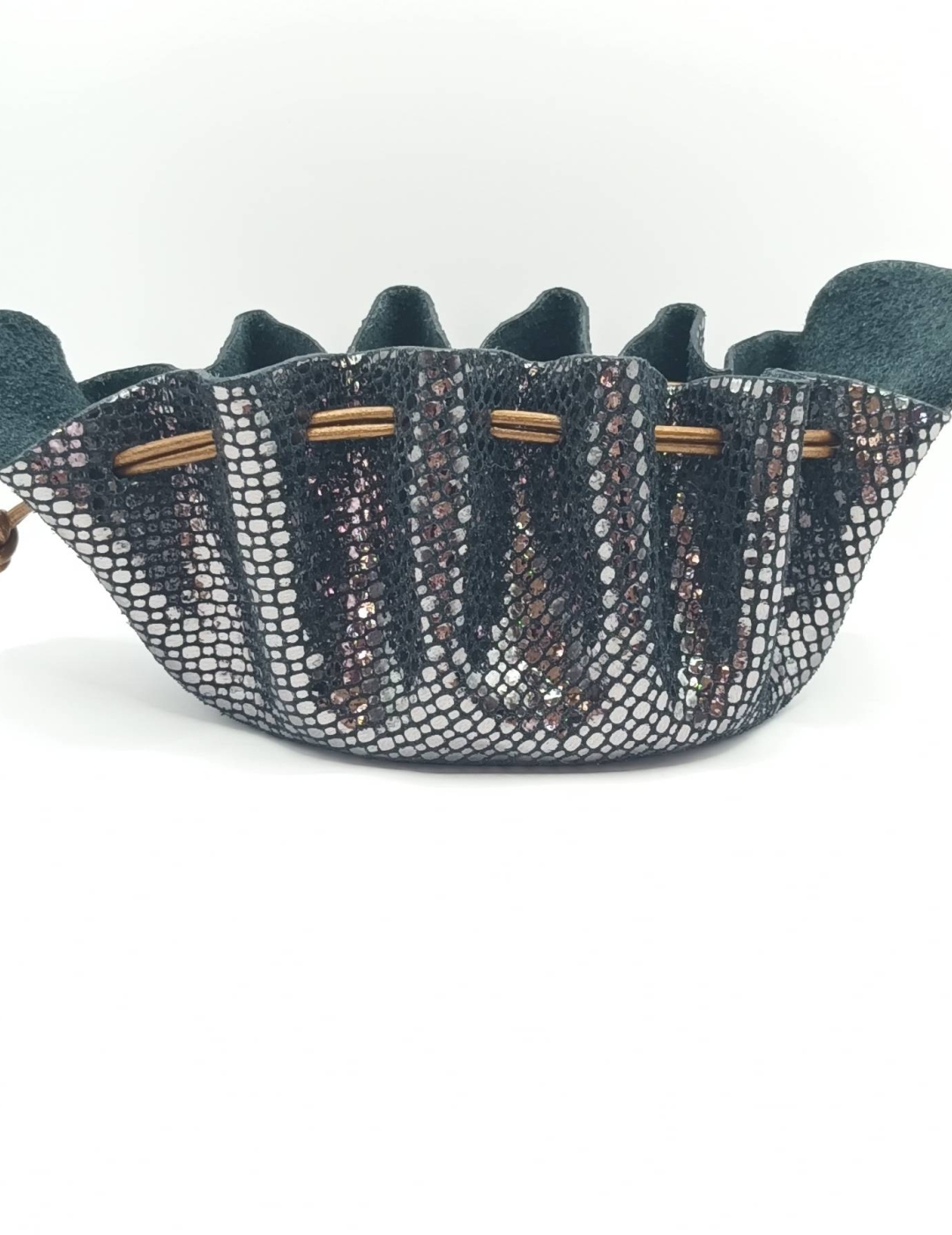 Grande bourse Noir A grosses paillettes