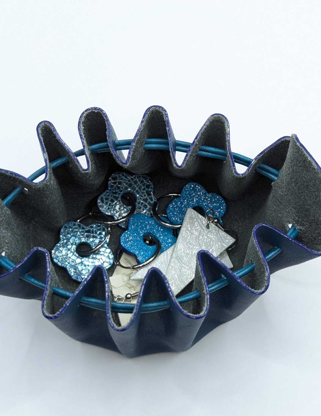 Grande bourse Bleu pétrole