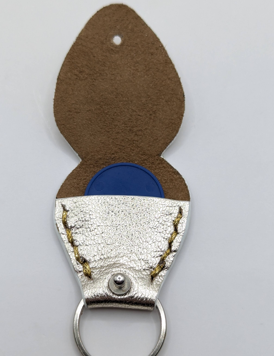 Étui à médiator Argenté doré