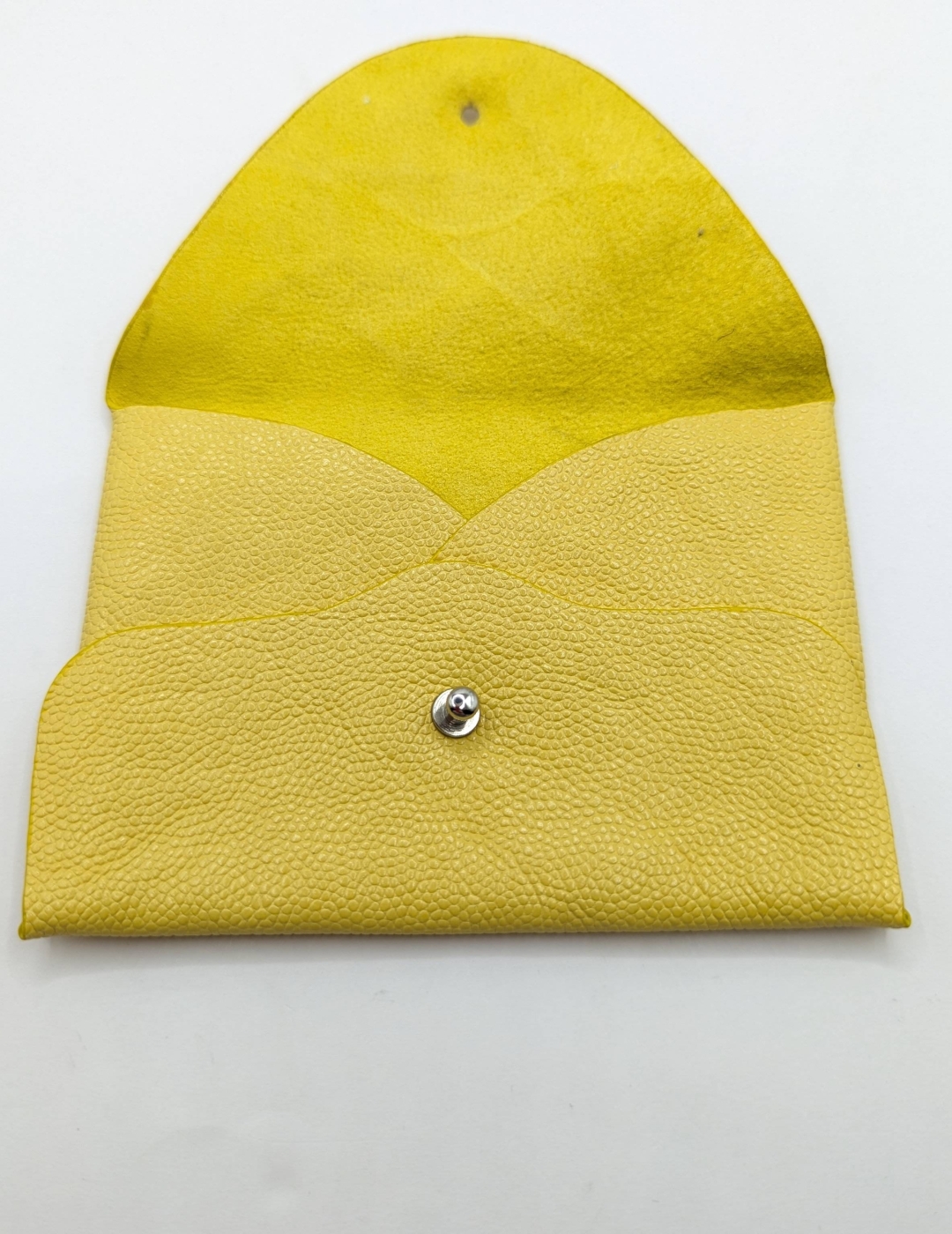 Porte-cartes Jaune grainé