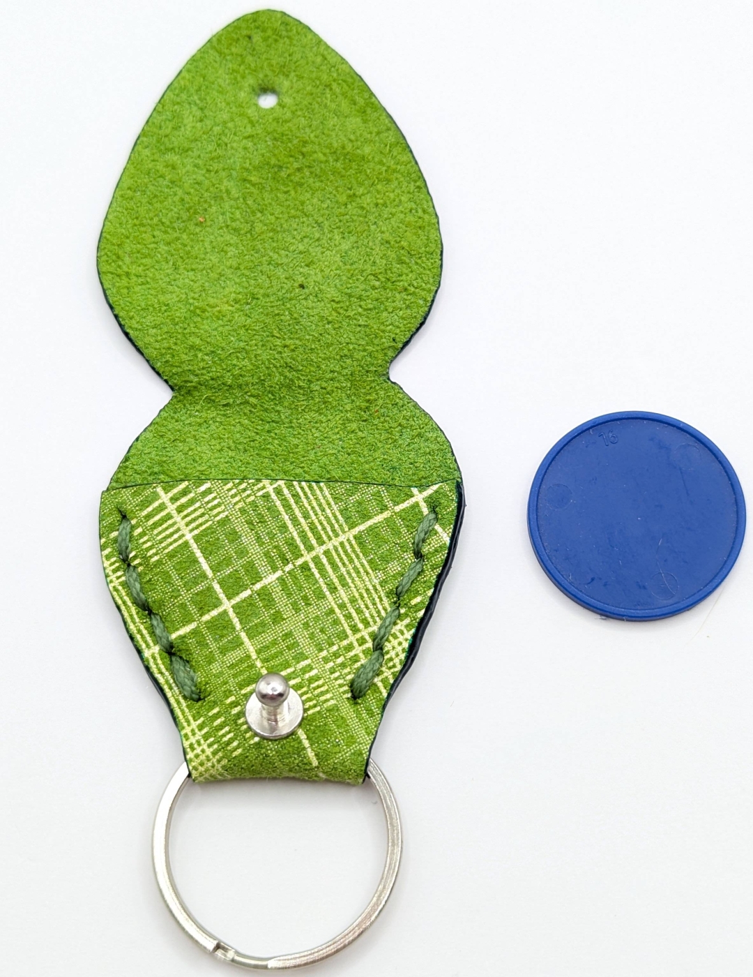 Étui à médiator Vert vichy