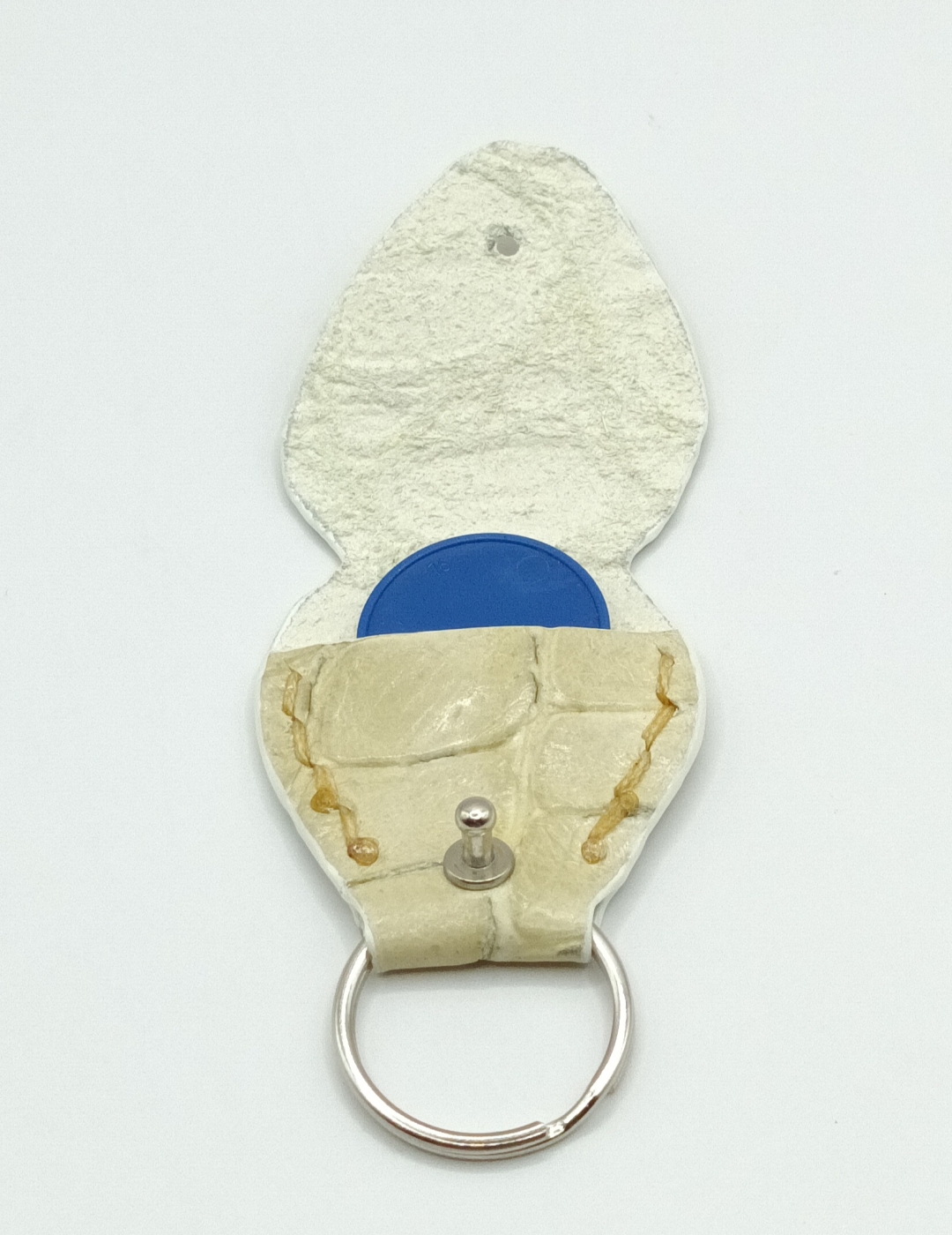 Étui à médiator Beige imitation crocodile