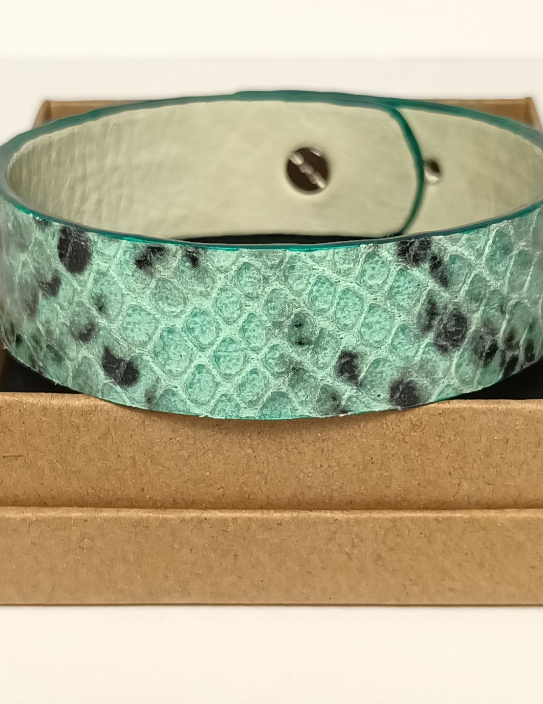Bracelet vert menthe et noir