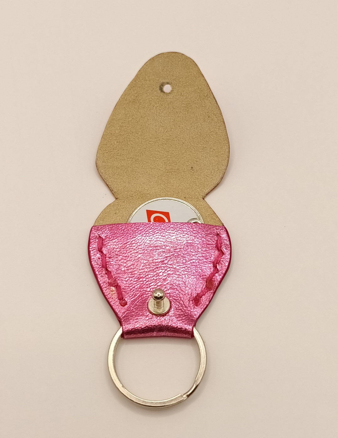 Étuis à médiator rose métallisé