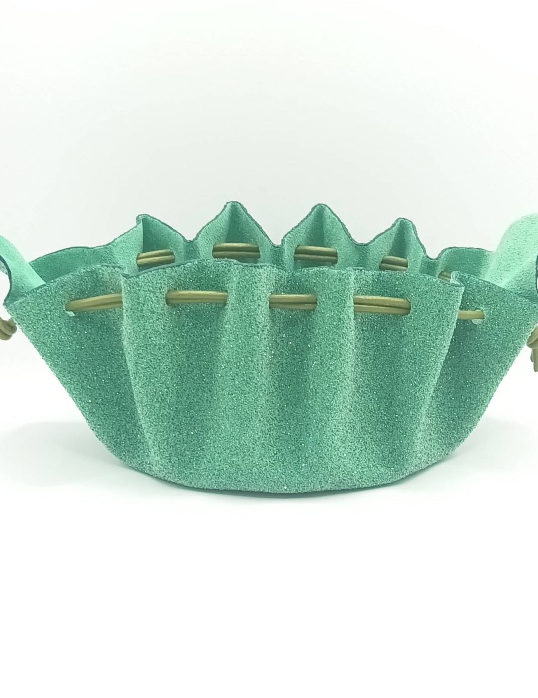 Grande bourse Vert Perlé