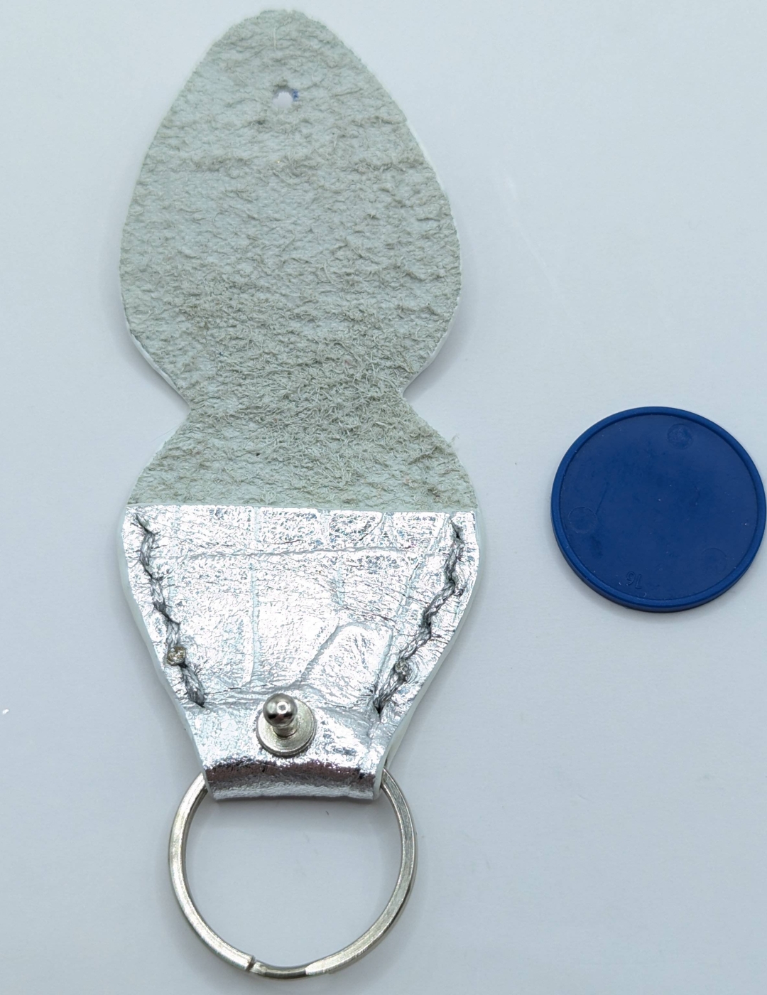 Étui à médiator Argent imitation crocodile