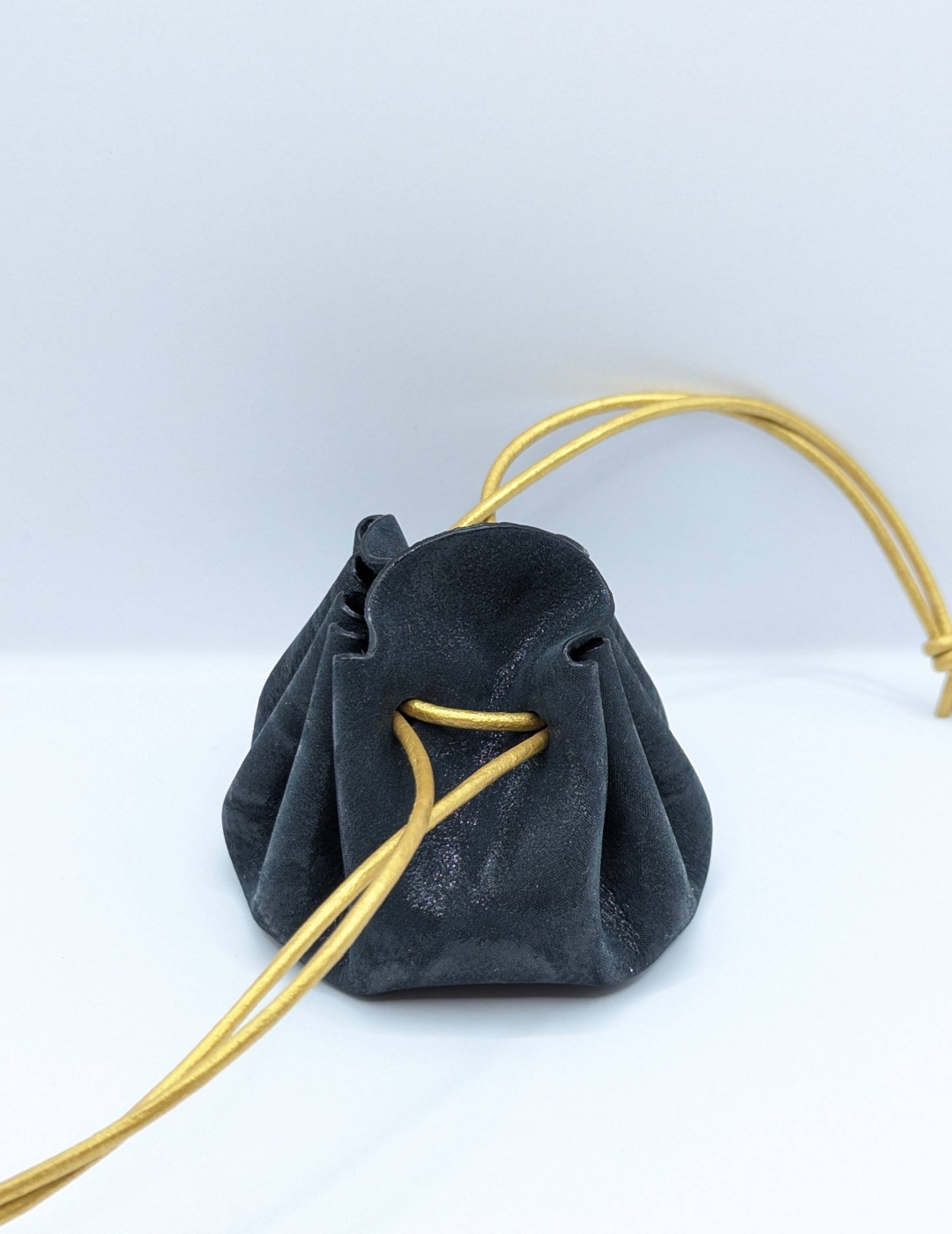 Petite bourse Noir Motif léopard