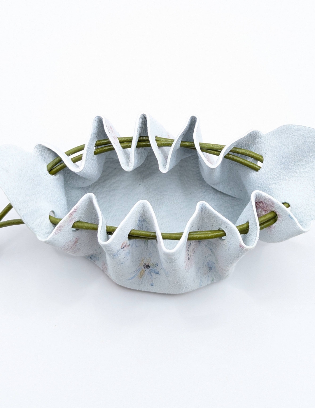 Petite bourse Blanc fleuri