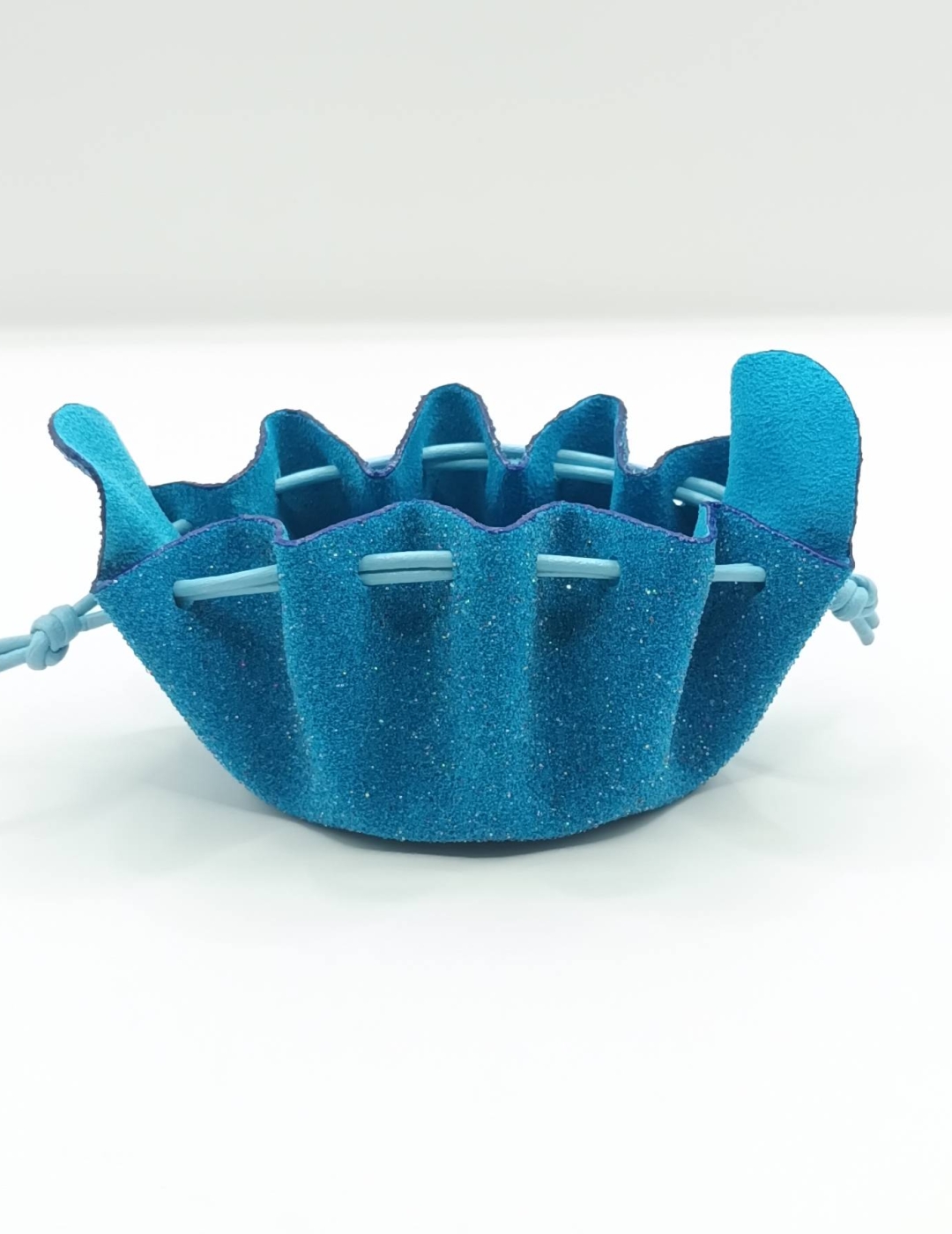 Petite bourse Bleu turquoise Perlé