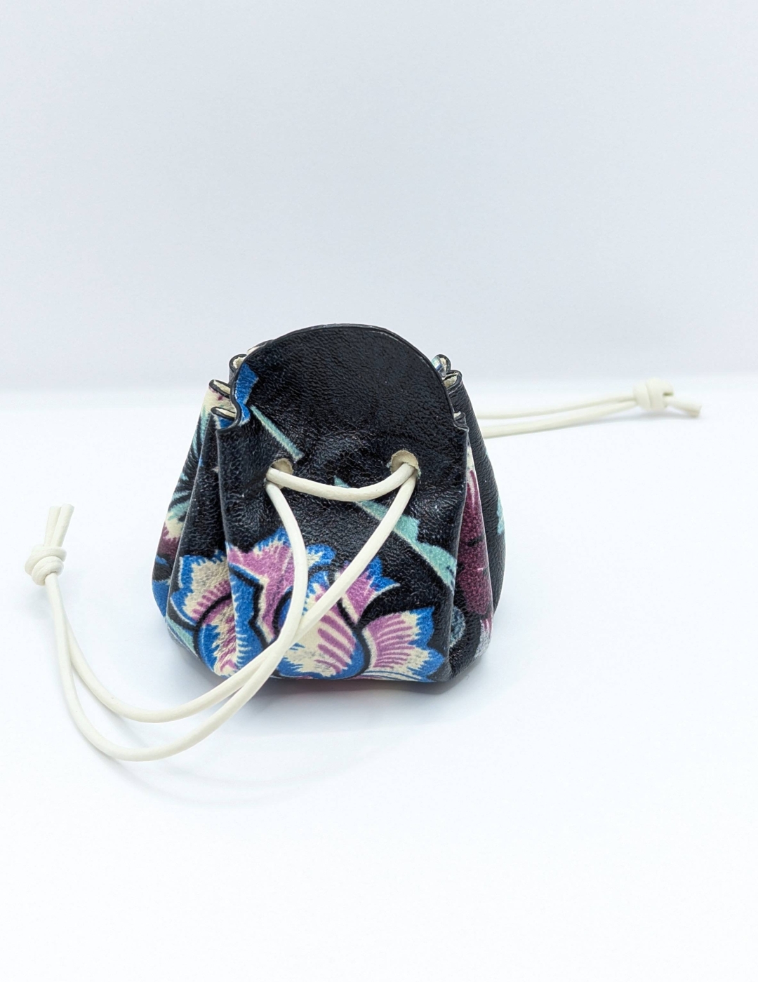 Petite bourse Noir A grosses fleurs