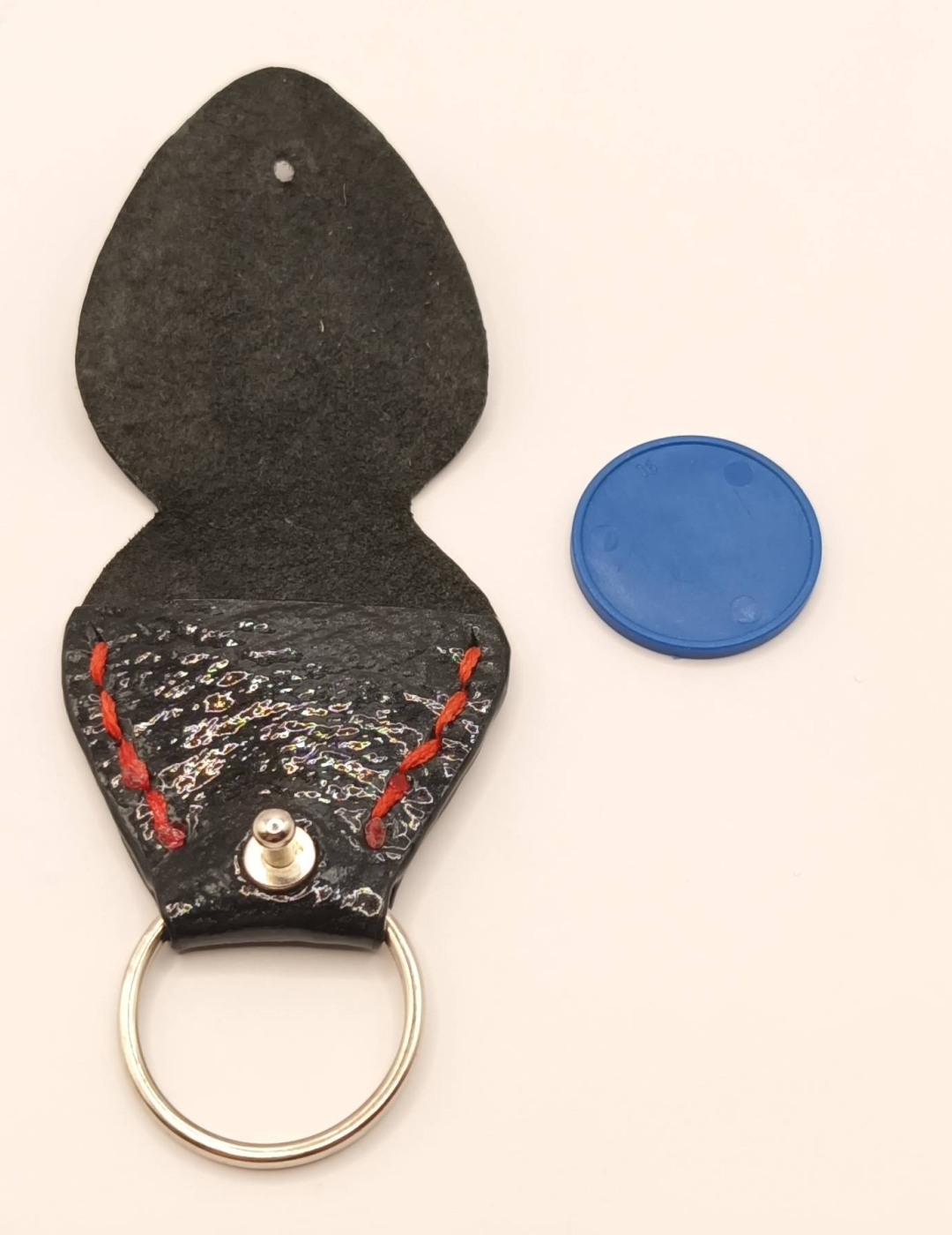 Étui à médiator Noir grainé vernis