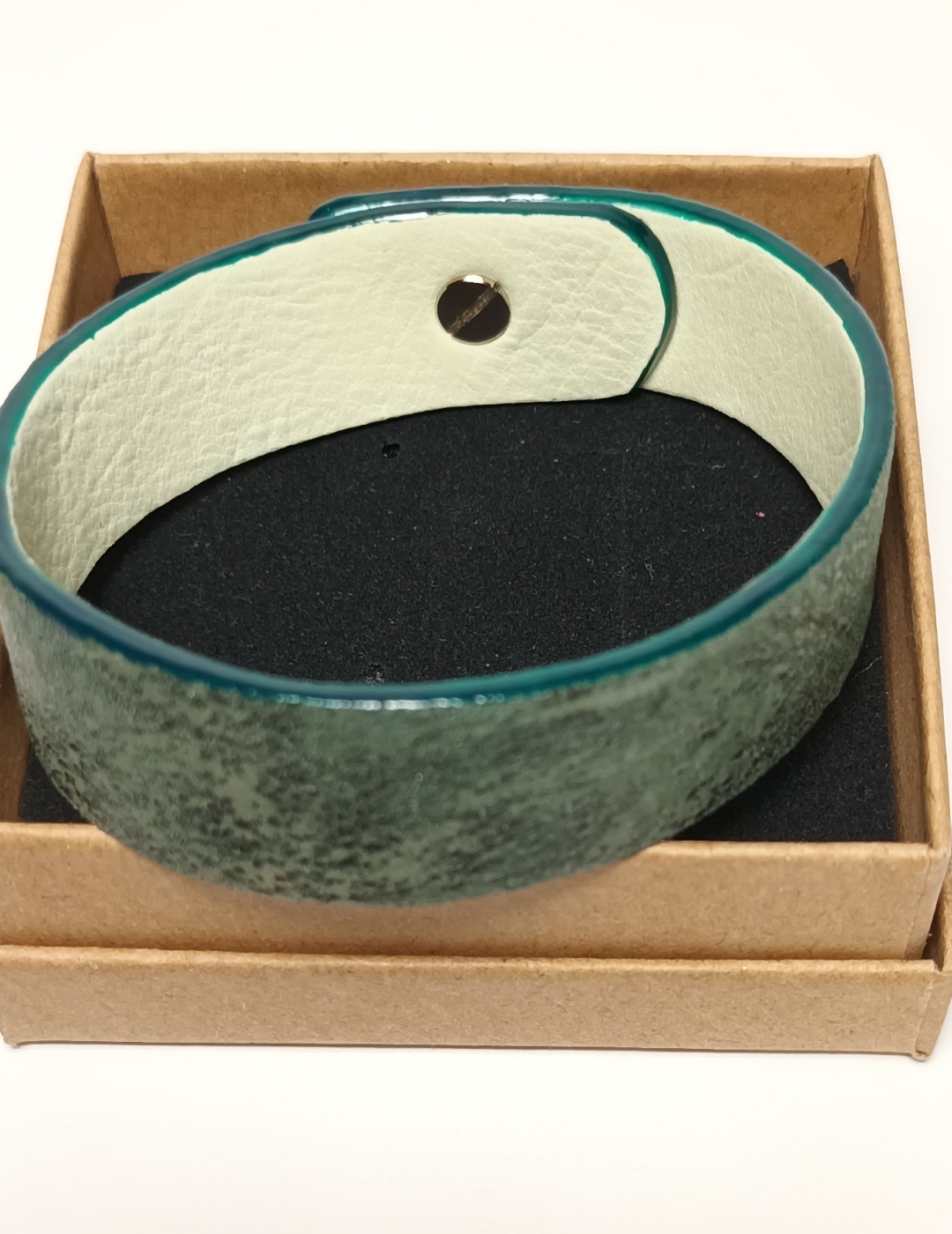 Bracelet vert forêt brillant