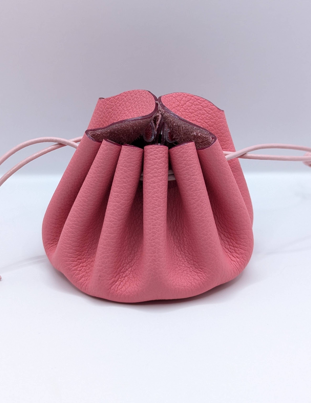 Grande bourse Rose bonbon Grainé