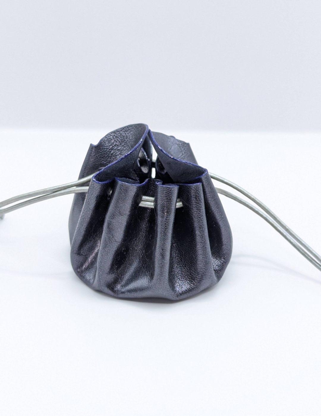 Petite bourse Bleu nuit Motif bulles