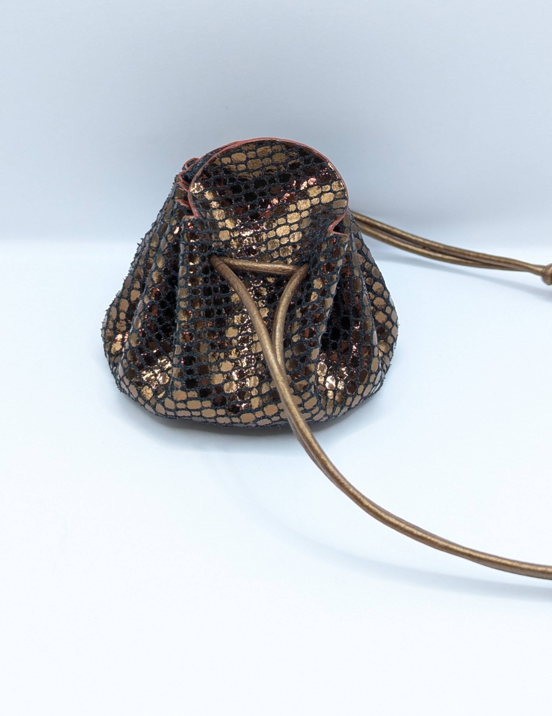 Petite bourse Bronze A grosses paillettes