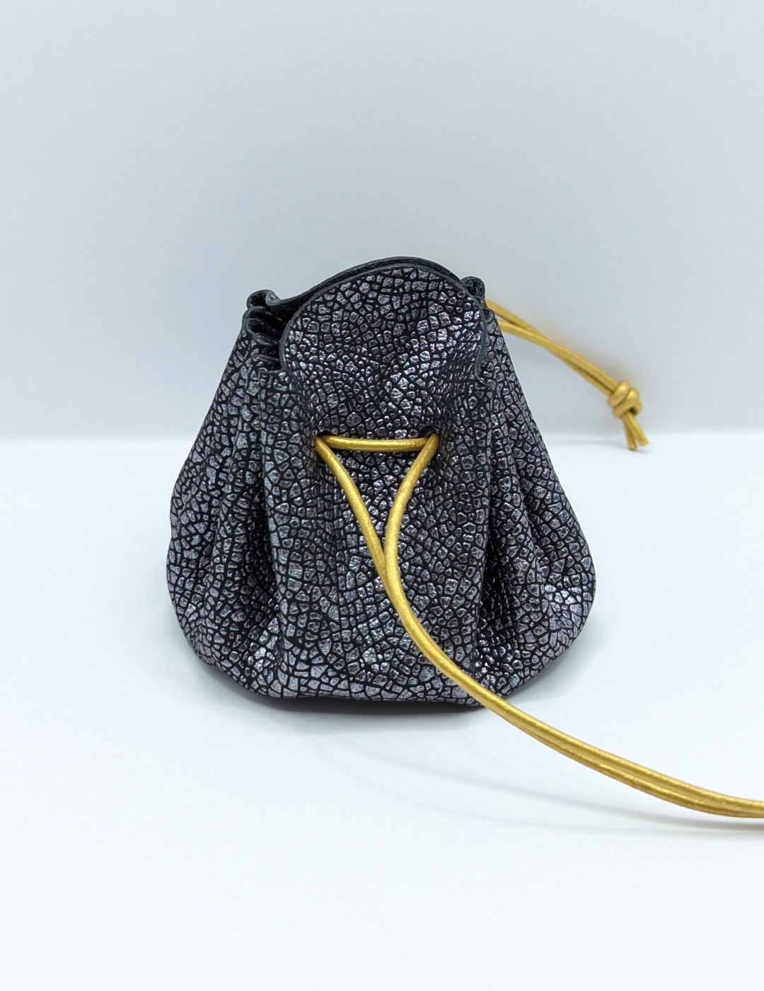 Grande bourse Noir Effet mosaïque