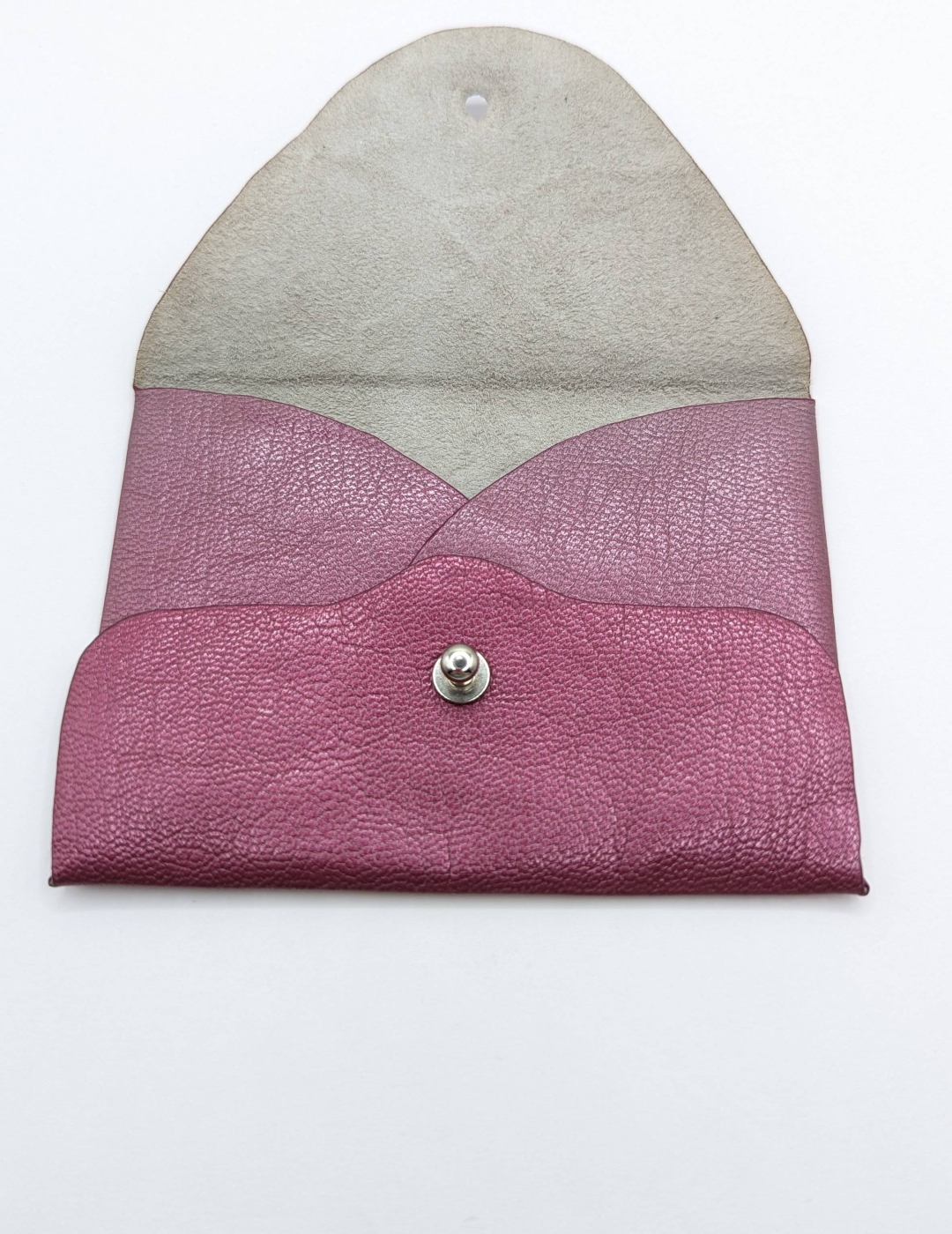 Porte-cartes Rose métallisé