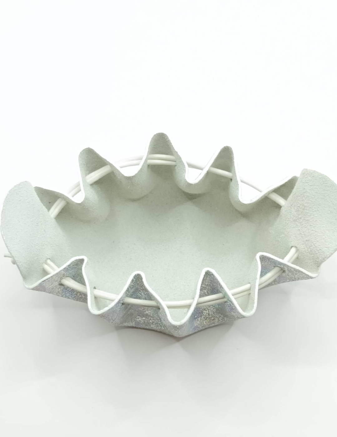 Petite bourse Blanc argenté Holographique