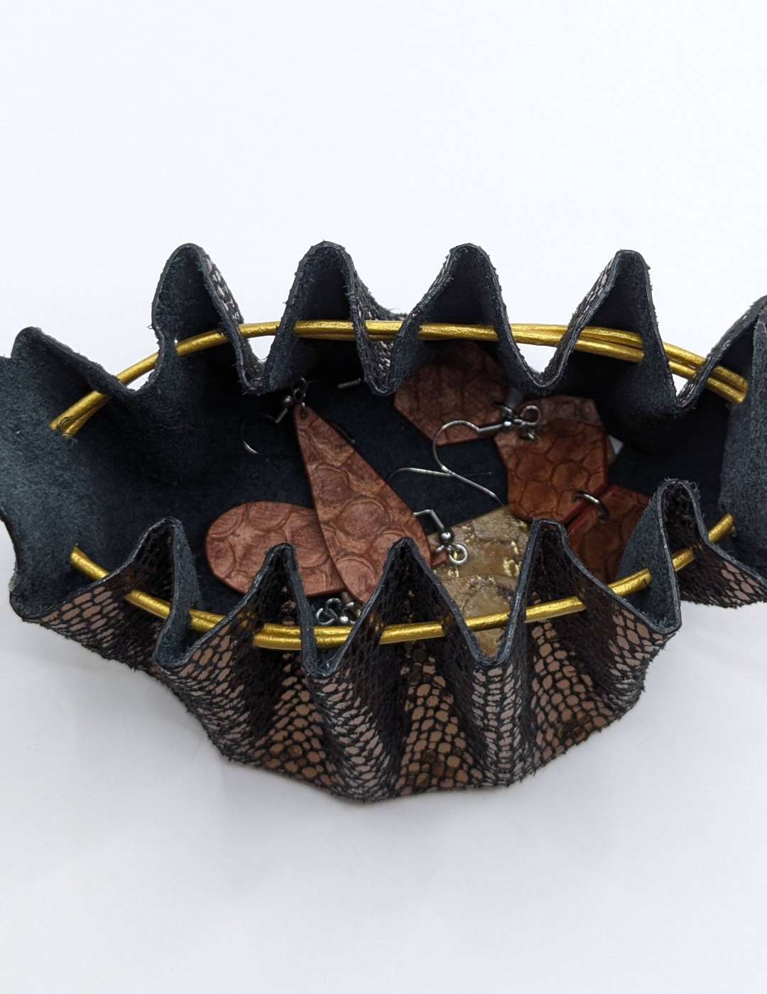 Grande bourse Bronze A grosses paillettes