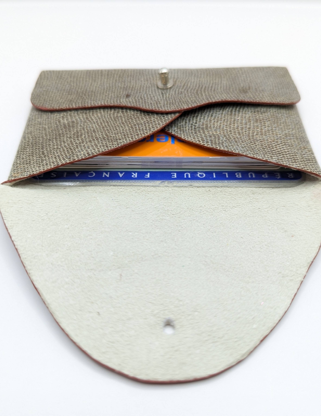 Porte-cartes Bronze pailleté