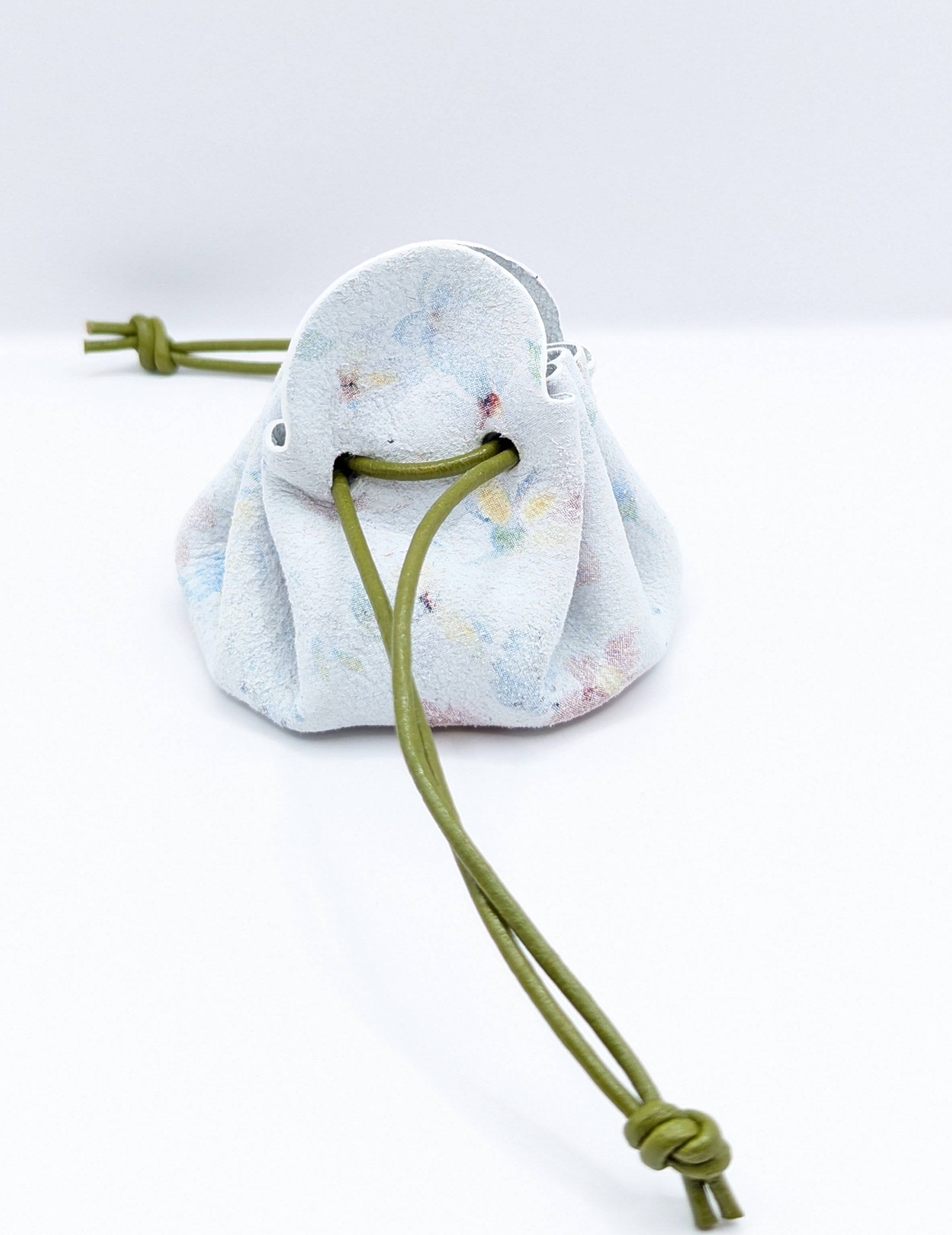 Petite bourse Blanc fleuri