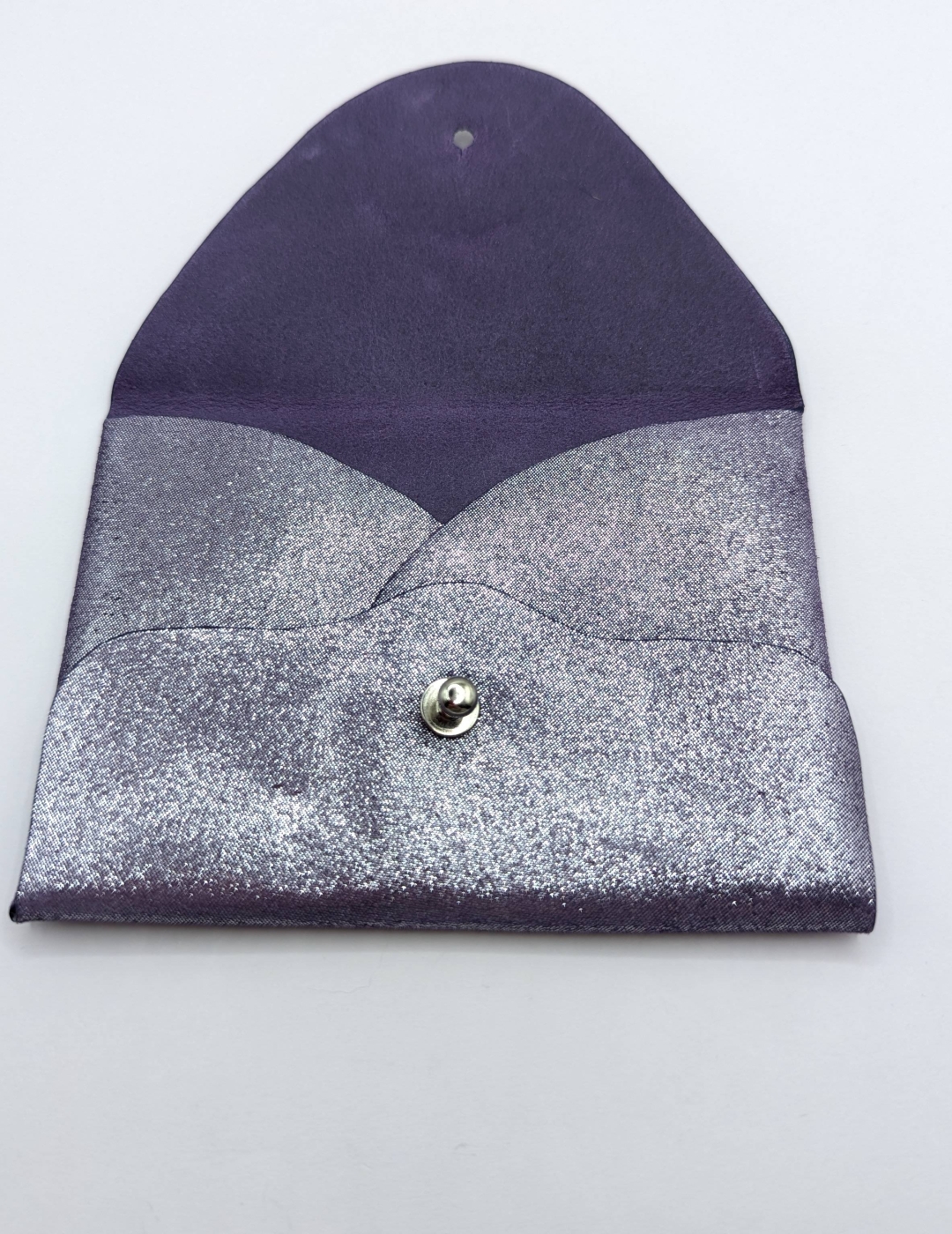 Porte-cartes Violet pailleté