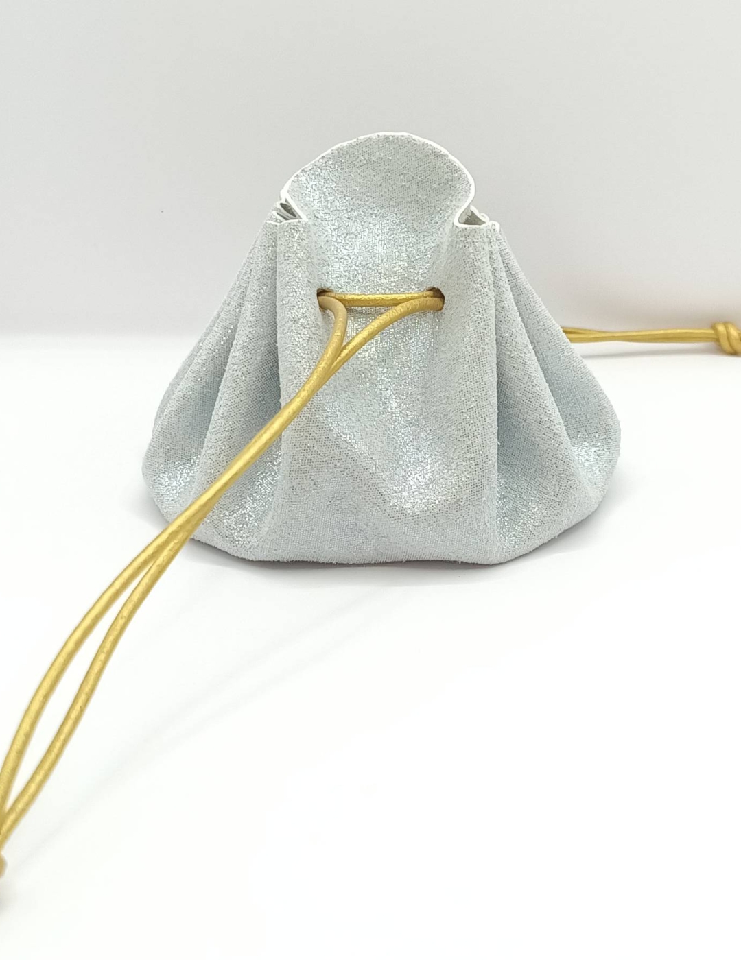 Grande bourse Blanc argenté Pailleté