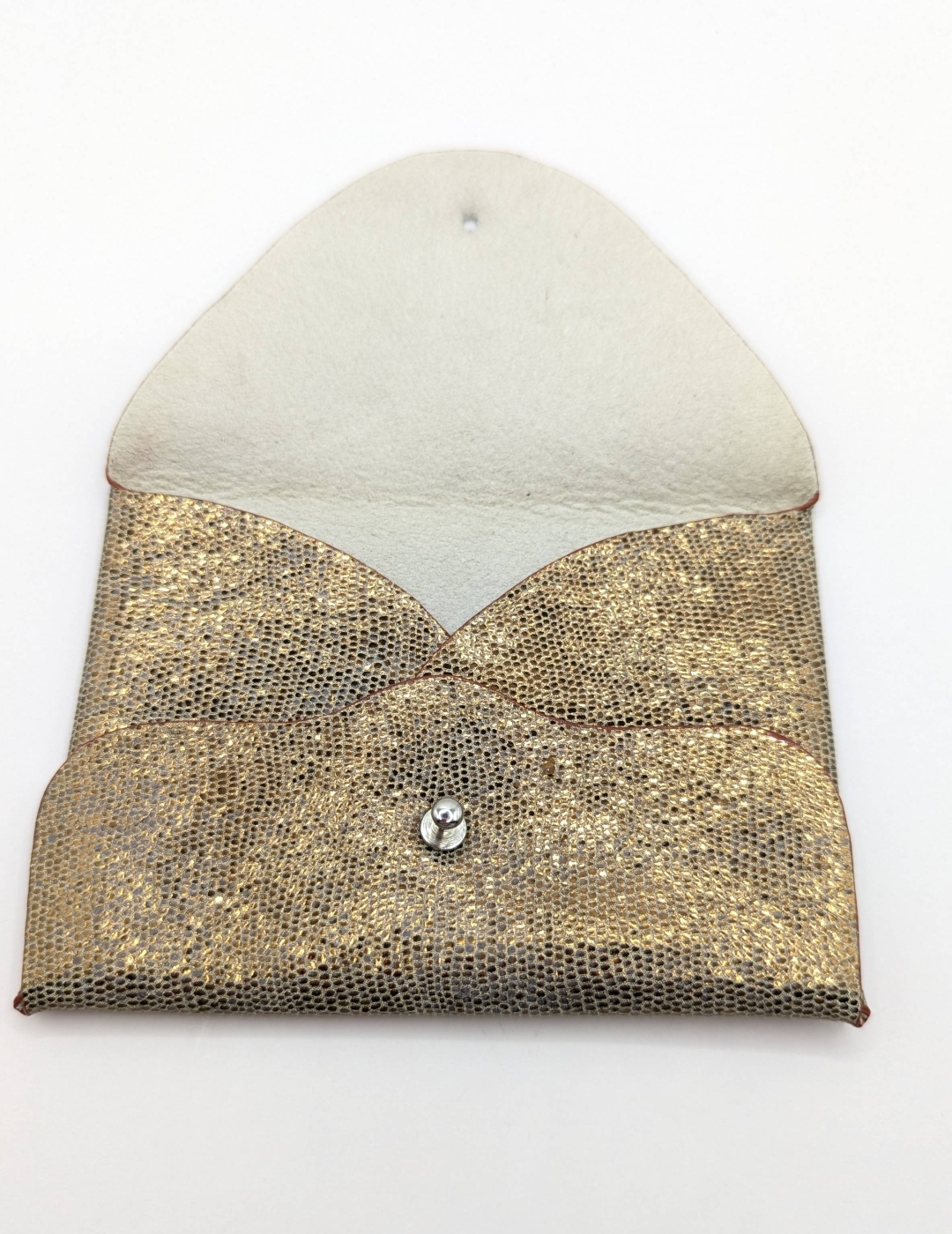 Porte-cartes Bronze pailleté