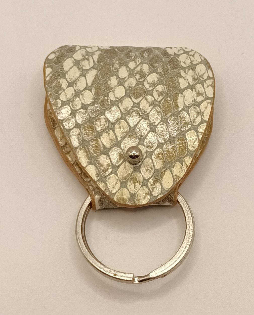 Étuis à médiator gris nacré effet python